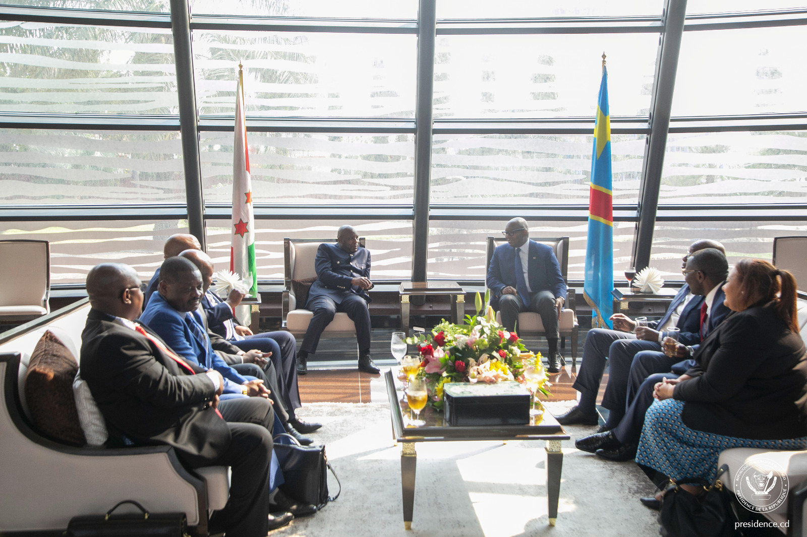 LE PRÉSIDENT DU BURUNDI ÉVARISTE NDAYISHIMIYE EST ARRIVÉ EN RDC POUR ...