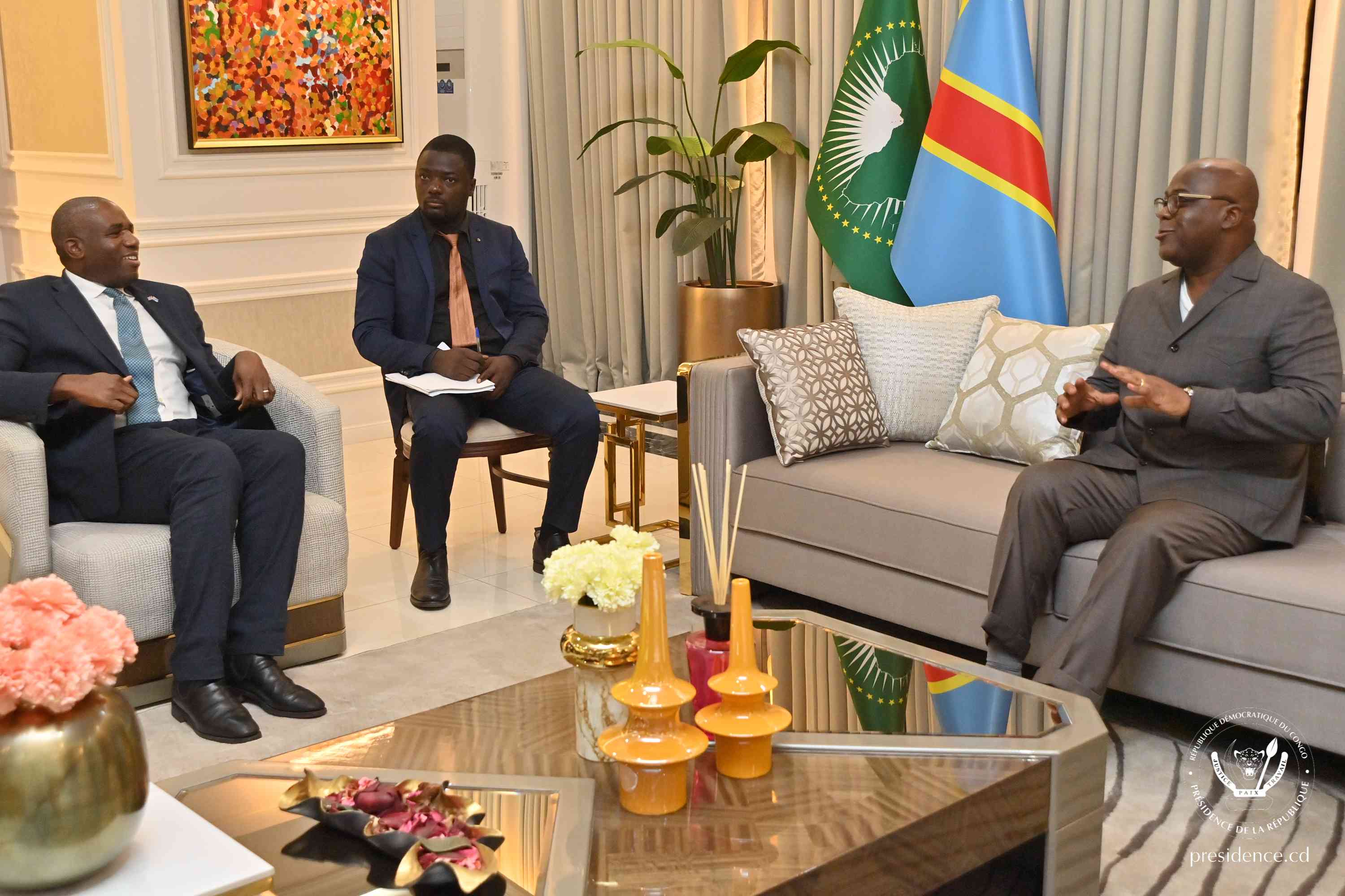 UK - RDC : Le Président Tshisekedi a reçu le ministre Britannique des ...