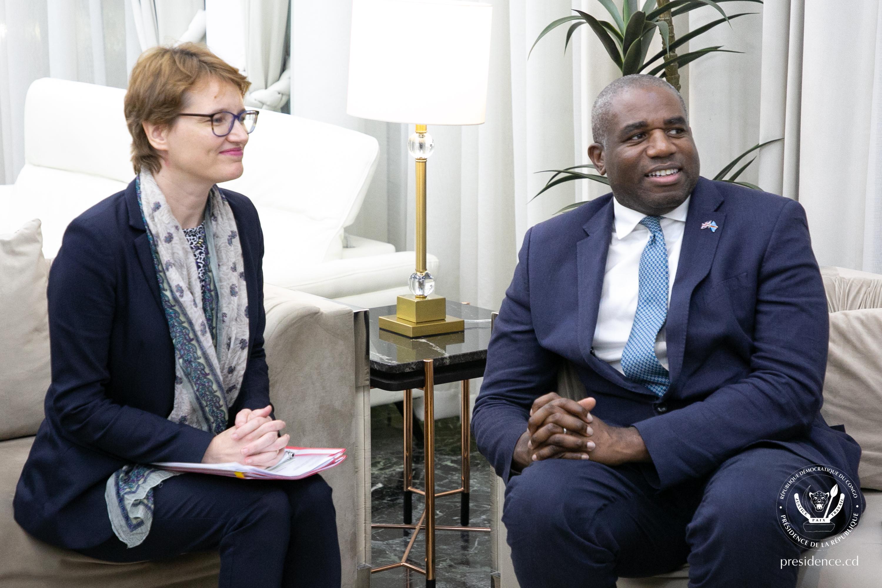 UK - RDC : Le Président Tshisekedi a reçu le ministre Britannique des ...