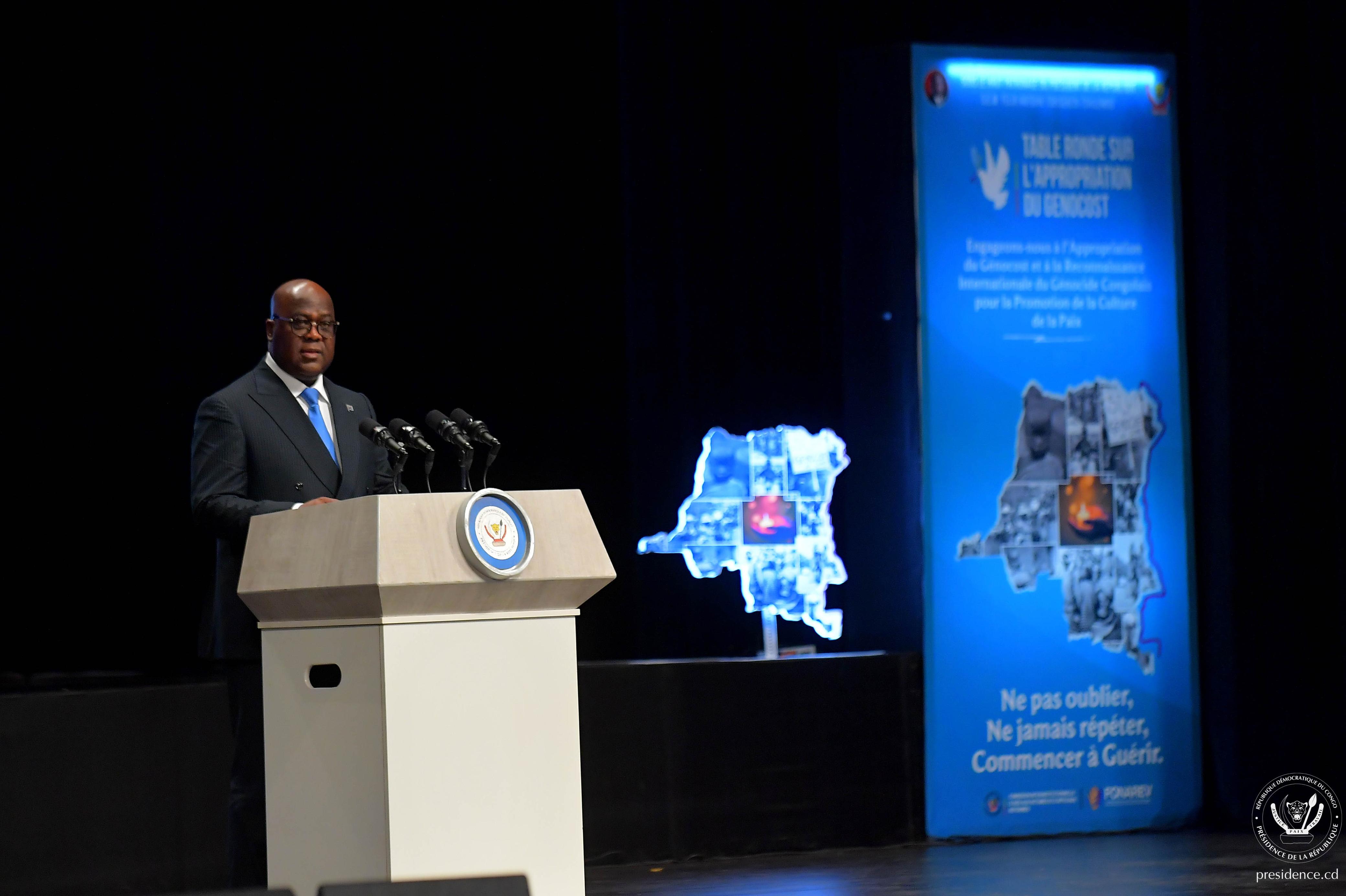 Le Président Félix Tshisekedi a lancé ce lundi les travaux de la table ronde pour l’appropriation du GENOCOST