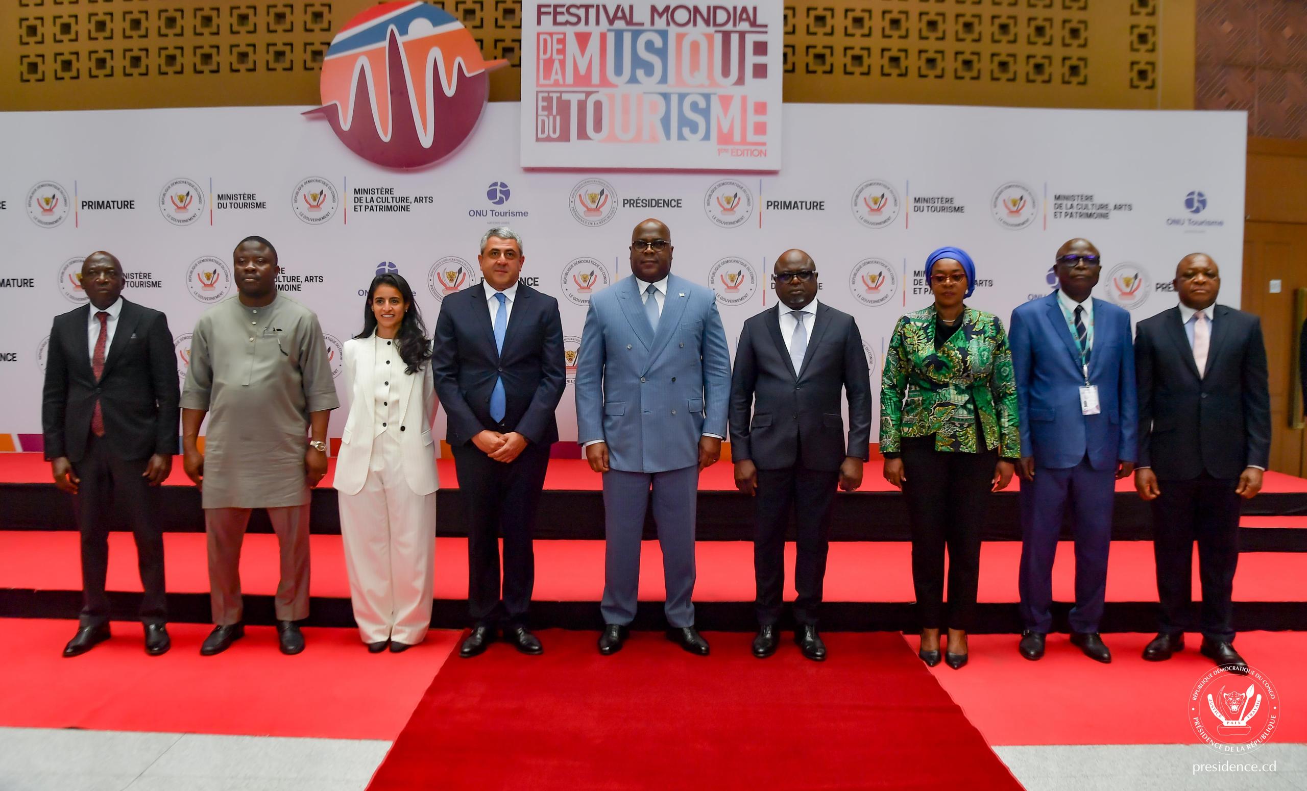 Le Président Félix Tshisekedi a ouvert la première édition du Festival mondial de la musique et du tourisme en RDC