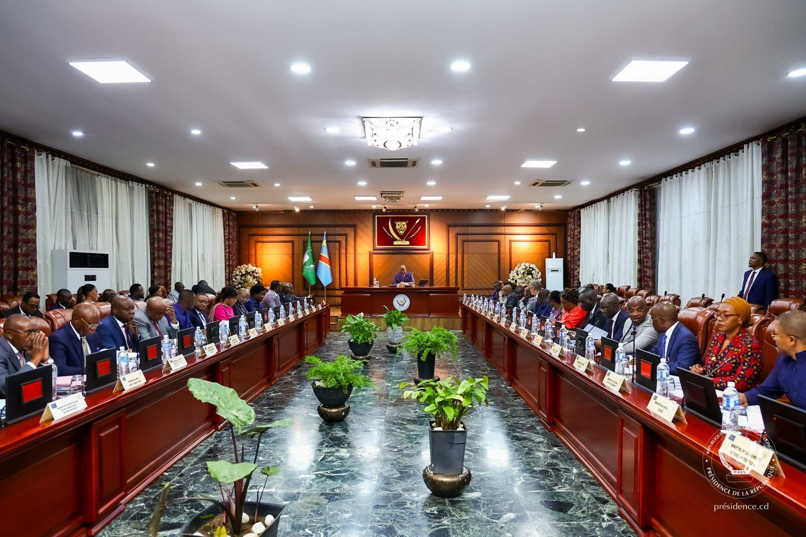 RDC - Gouvernement : 39ème conseil des ministres sous La Présidence du Chef De l’État